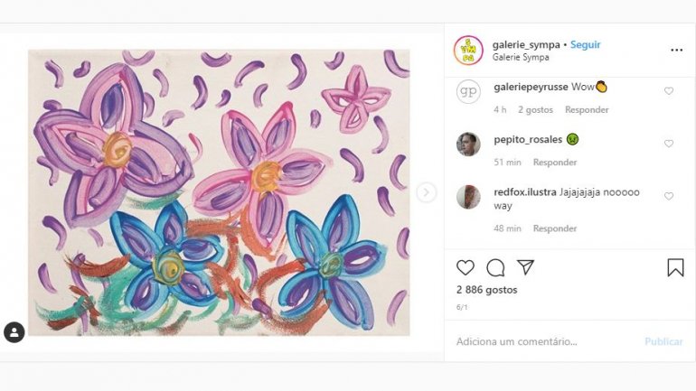 Esta foi a pintura leiloada em 2017