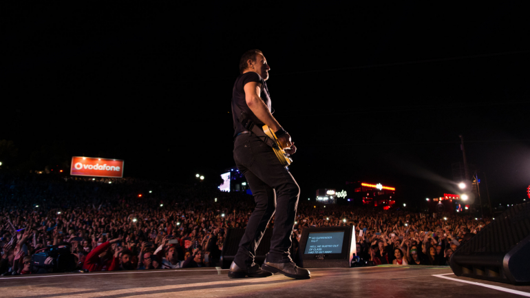 Bruce Springsteen prefere passear pelo backstage do que estar no seu camarim