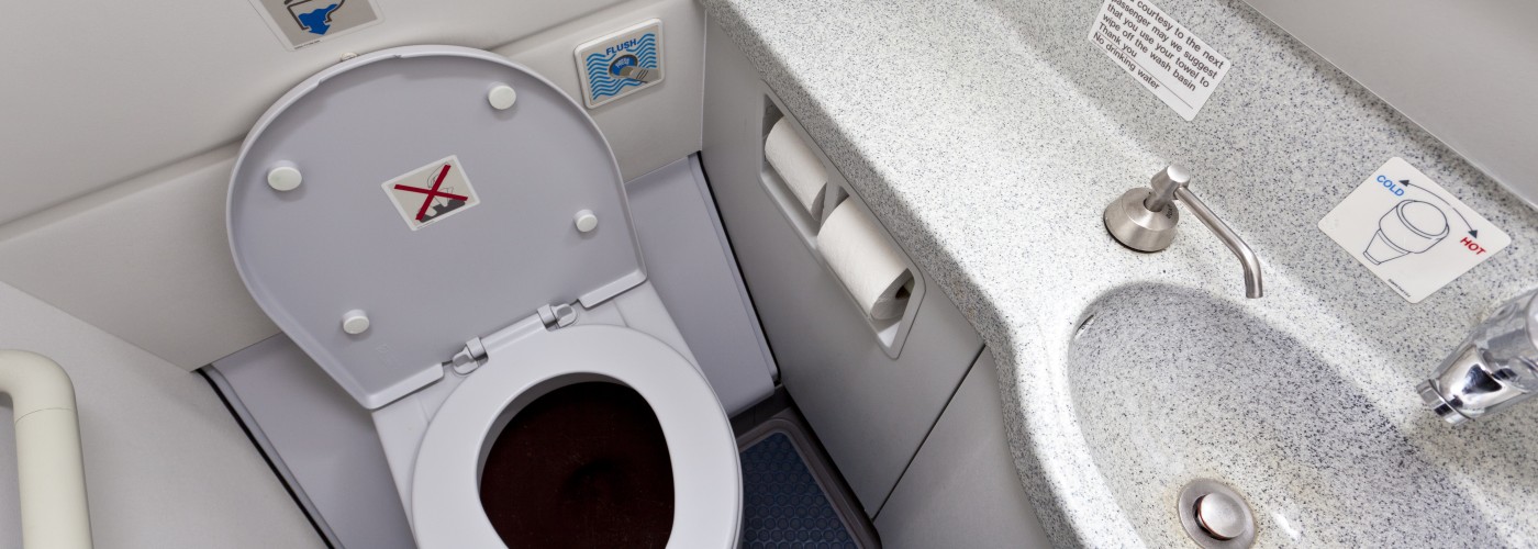 Aviões. As casas de banho estão a ficar demasiado pequenas para pessoas obesas?