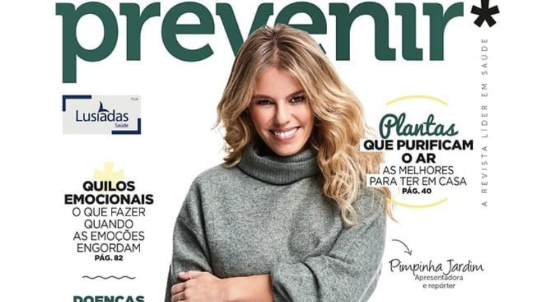 Pimpinha Jardim na capa da revista 'Prevenir'
