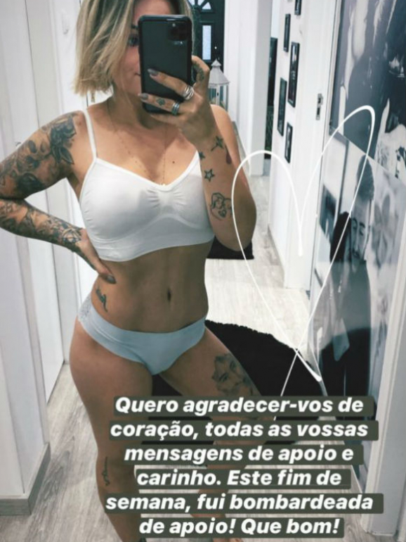 Fanny Rodrigues volta a surgir de lingerie nas redes sociais