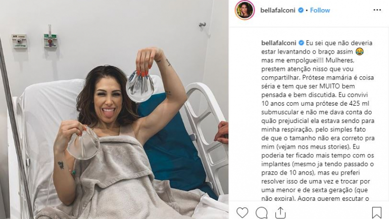 A publicação da influenciadora no Instagram 