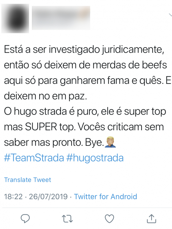 O que dizem os fãs da Team Strada nas redes sociais