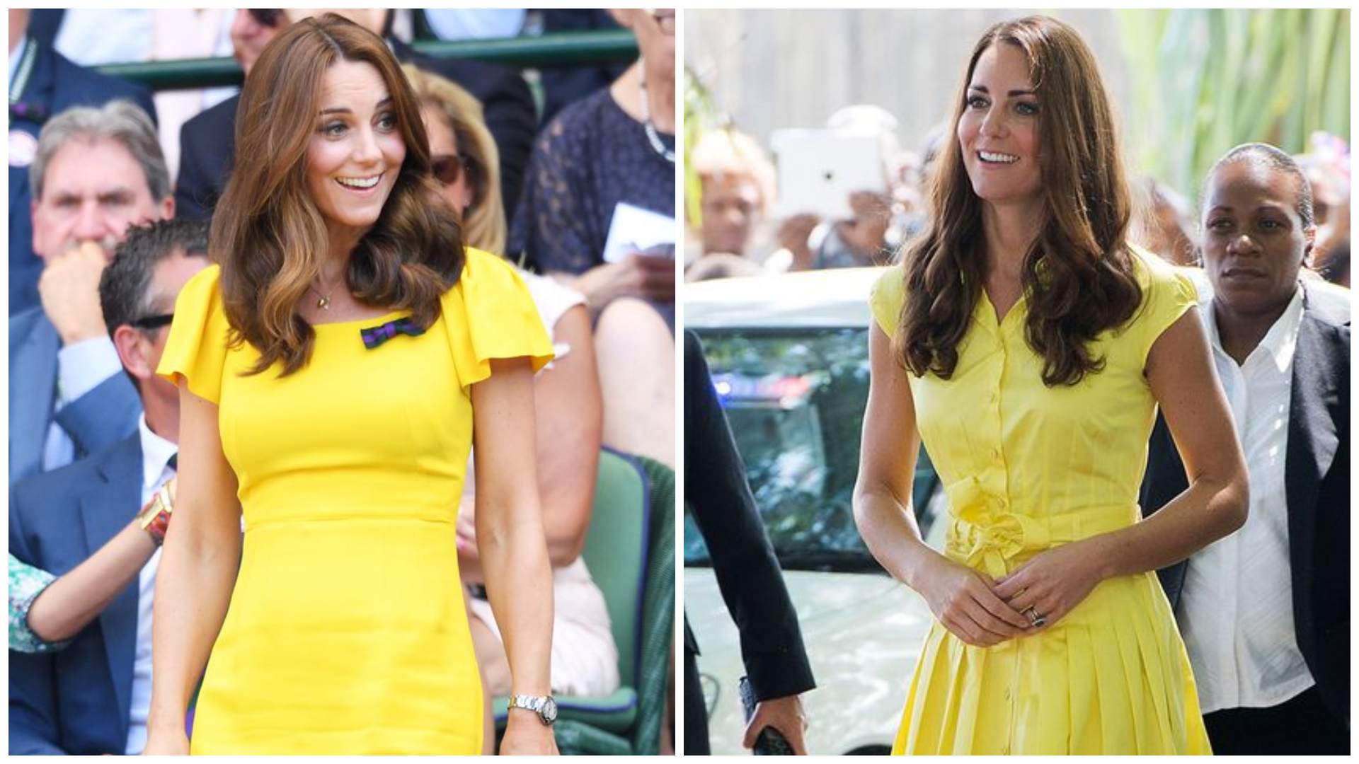 Kate Middleton volta a usar o vestido amarelo que Príncipe William apelidou de banana