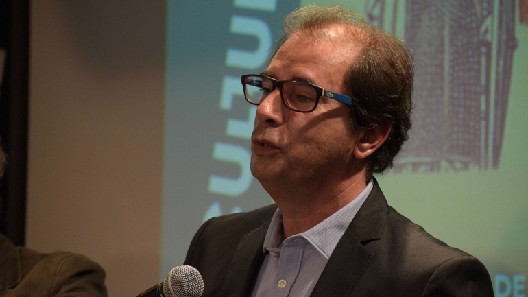 Luís Mendonça na apresentação do livro, que aconteceu a 6 de novembro na Fnac do centro comercial Almada Fórum