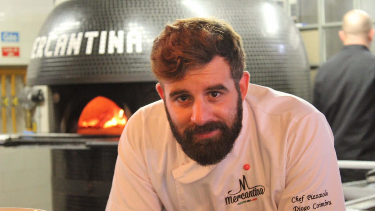 Diogo Coimbra especializou-se em pizzas napolitanas