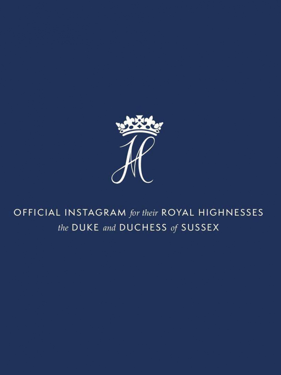O monograma dos duques de Sussex 