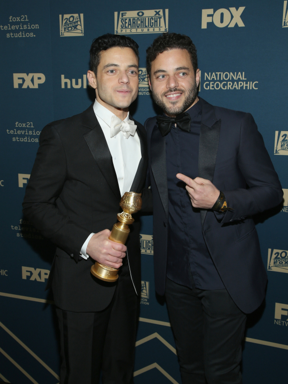 Rami Malek com o irmão gémeo Sami Malek