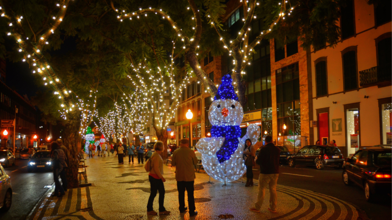 As luzes de Natal são uma das principais atrações 
