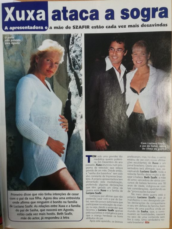 A gravidez rendeu a Xuxa cerca de um milhão de contos