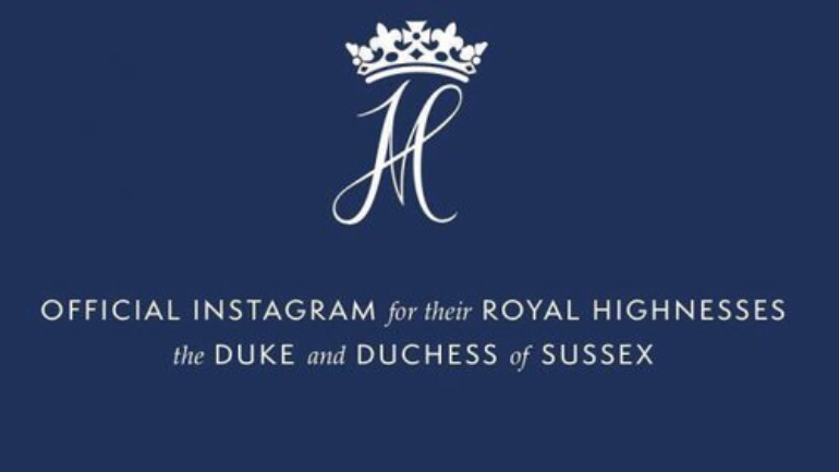 A primeira publicação de Meghan e Harry no Instagram 