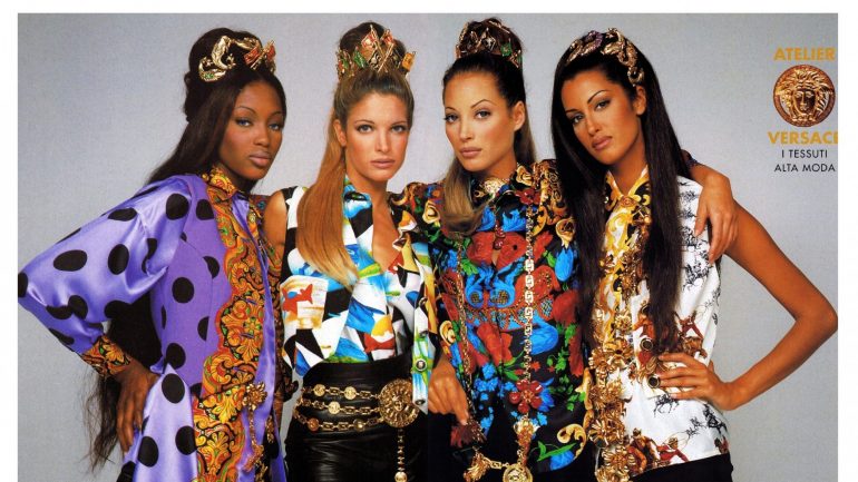 Publicidade da marca Versace em 1991