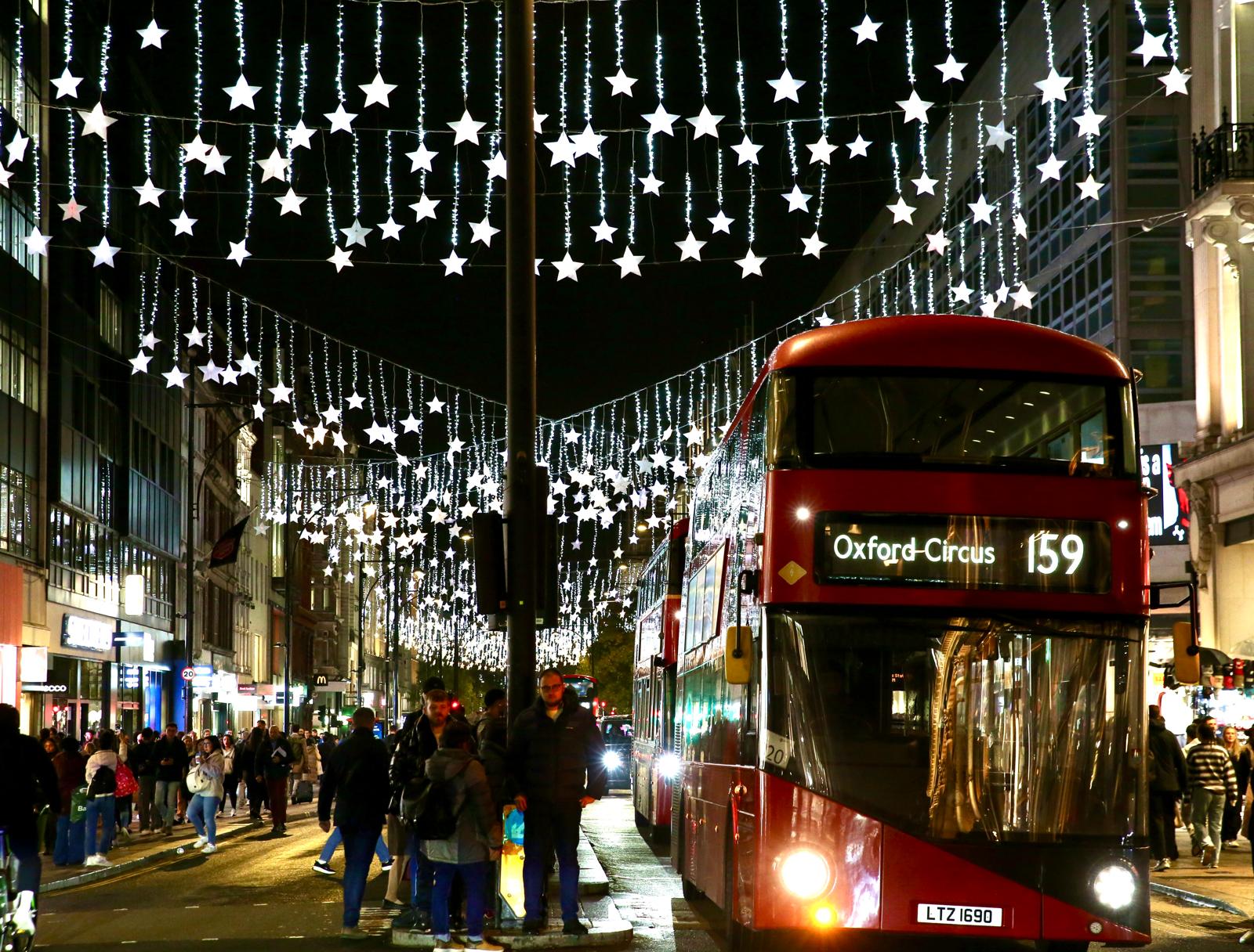 Luzes de Natal em Londres Luzes de Natal em Londres