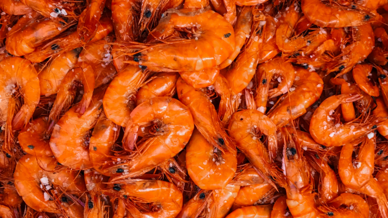 Os camarões são servidos grelhados, cozidos ou fritos em azeite e alho