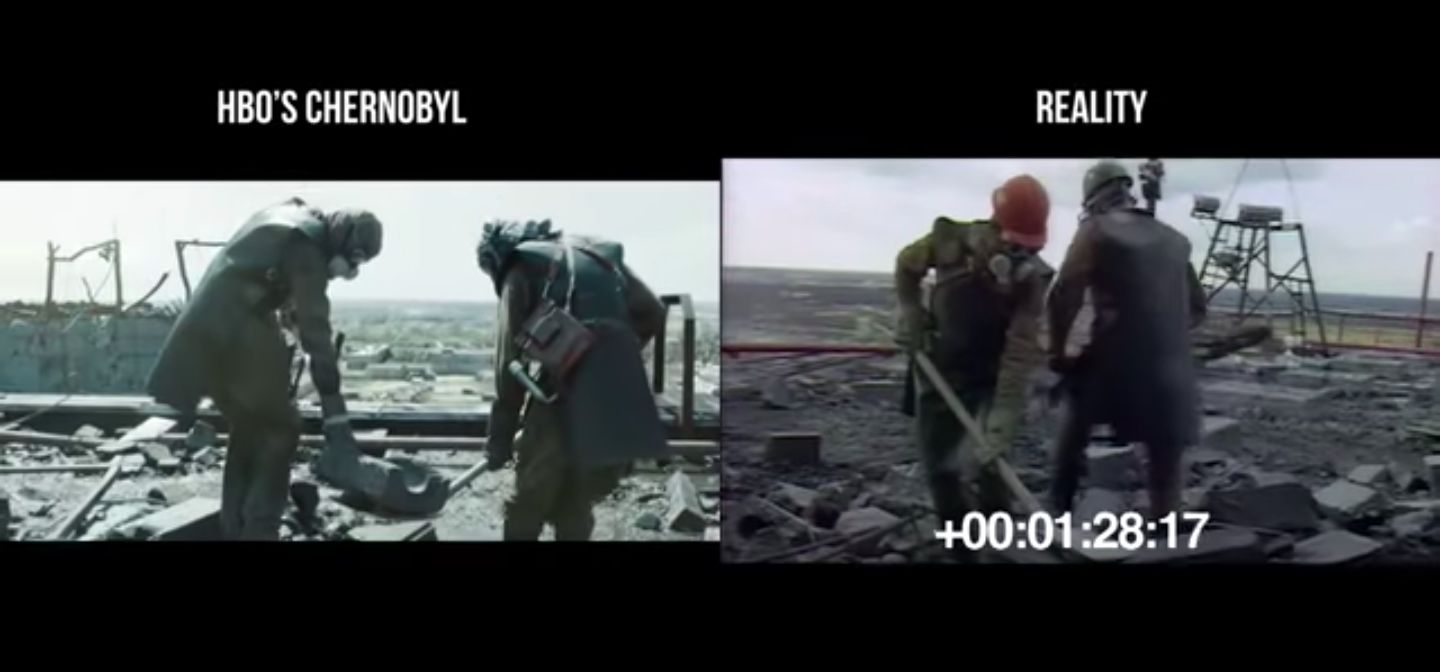 “Chernobyl”. O vídeo que compara imagens da série com as imagens reais