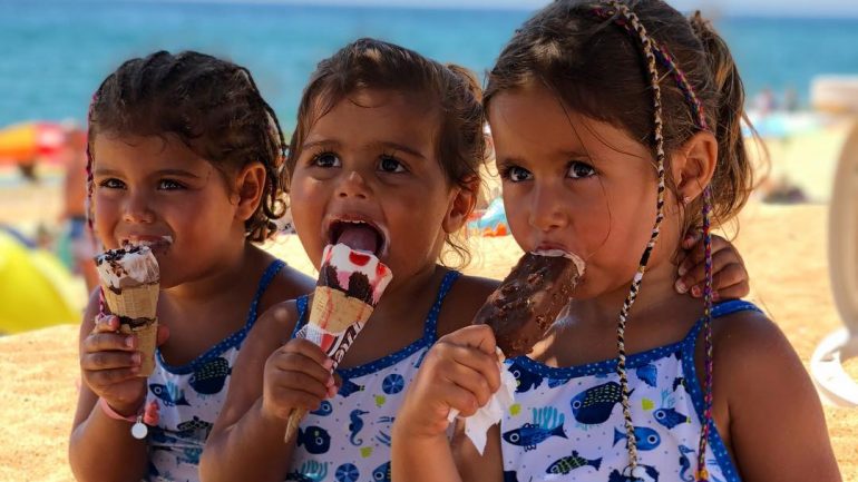 Também a filha e sobrinhas de Mariana Patrocínio gostam dos gelados da Olá
