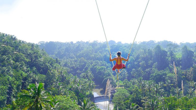 É esta a vista no Zen Hideaway, em Bali