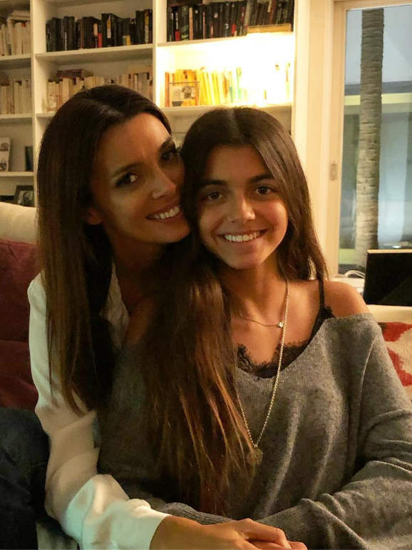 A apresentadora com a filha, Francisca 