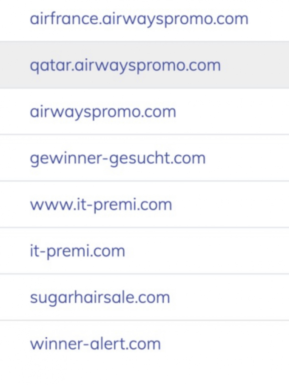 A página estava alojada num servidor onde estavam registados outros domínios com o mesmo tipo de esquemas ilegais