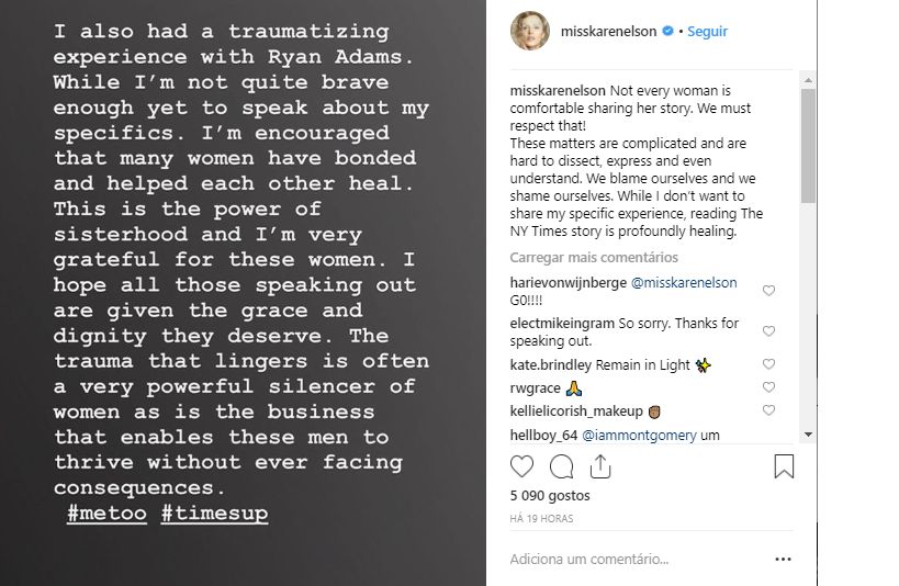 Ryan Adams. FBI investiga cantor por troca de mensagens sexualmente explícitas com fã menor