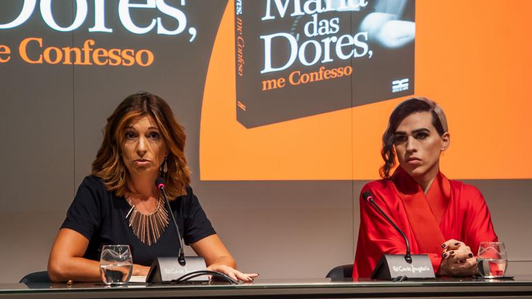 Virgina López e Diogo Motta estiveram presentes na apresentação do livro 'Eu, Maria das Dores, Me Confesso'