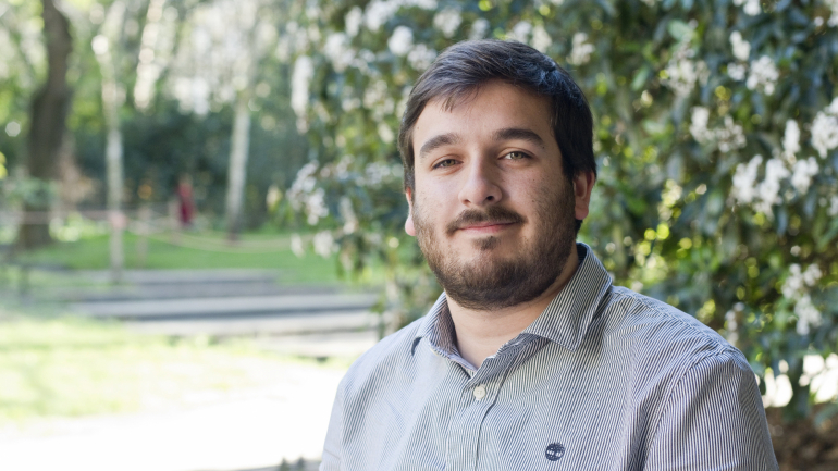 Manuel Tovar, 25 anos, é aluno de Direito e um dos fundadores da Book in Loop