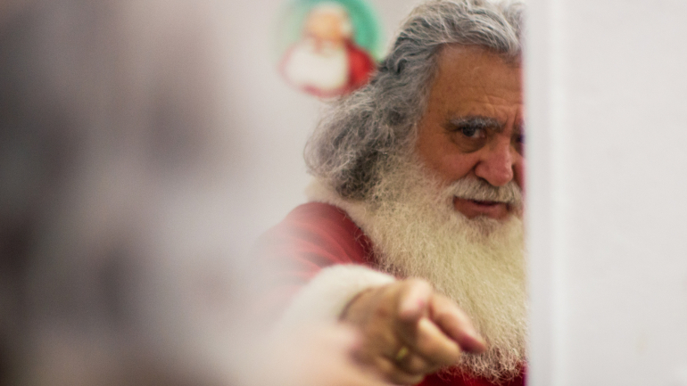 É o Pai Natal do Colombo há 18 anos, e diz que vai ter muita pena quando tiver de abandonar a personagem