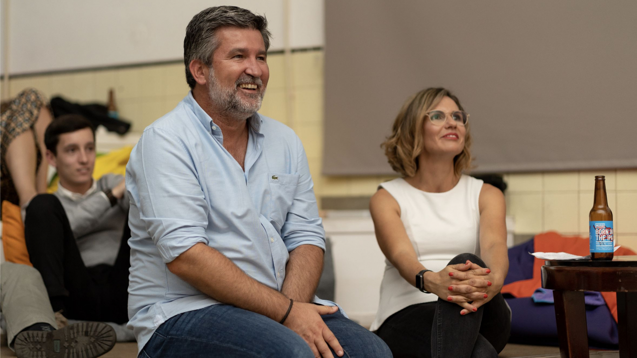 A apresentadora do evento foi quem deu a conhecer as Fuckup Nights a Rúben Obadia 