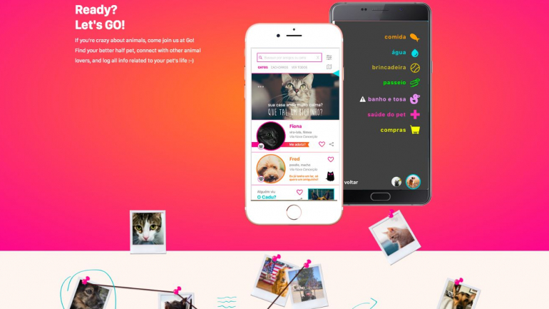 Para já a app tem apenas cães e gatos, mas em breve terá vários outros animais