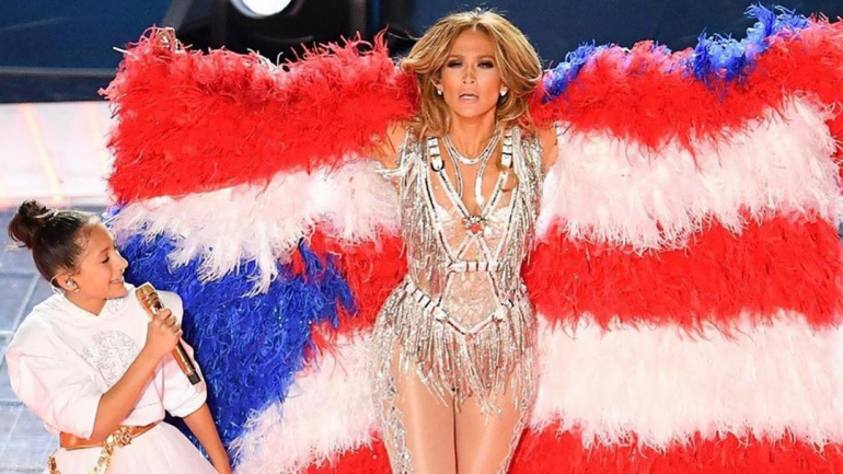 Jennifer Lopez com a filha Emme Maribel Muñiz