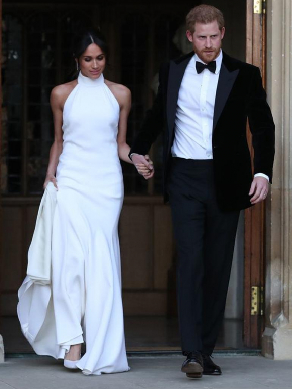 O vestido de Stella McCartney não foi posto em exposição, por decisão de Meghan Markle