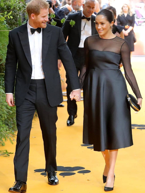 O vestido de Meghan na estreia de 'Rei Leão' 
