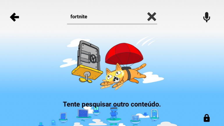 Pesquisa no YouTube Kids