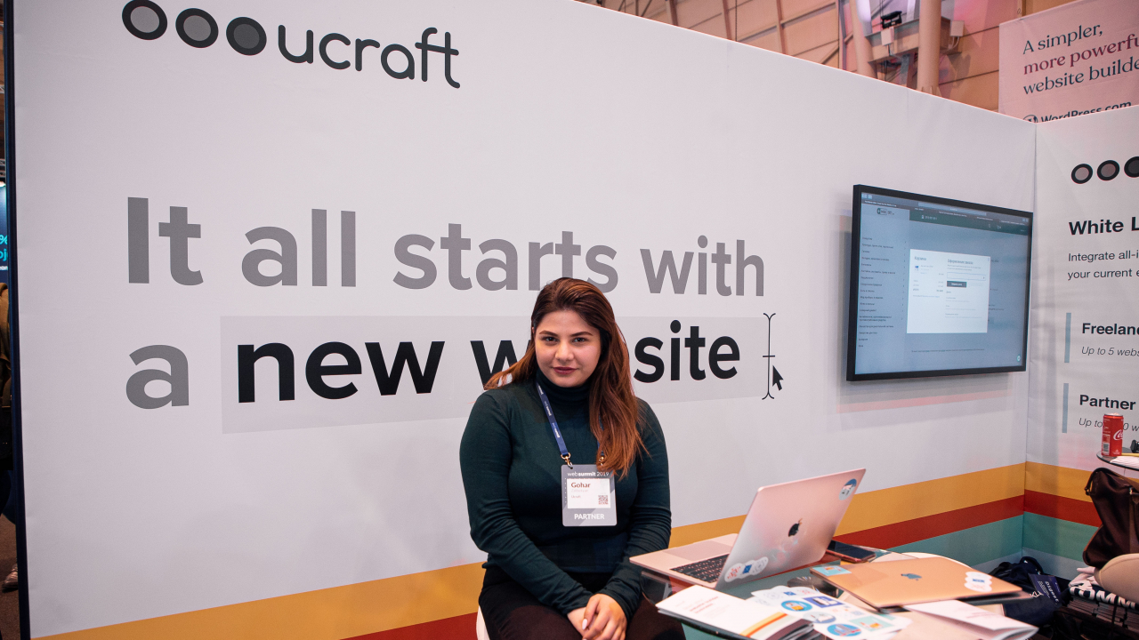 Gohar Zalibekyan, responsável pelo departamento de comunicação regional, na Web Summit, em Lisboa