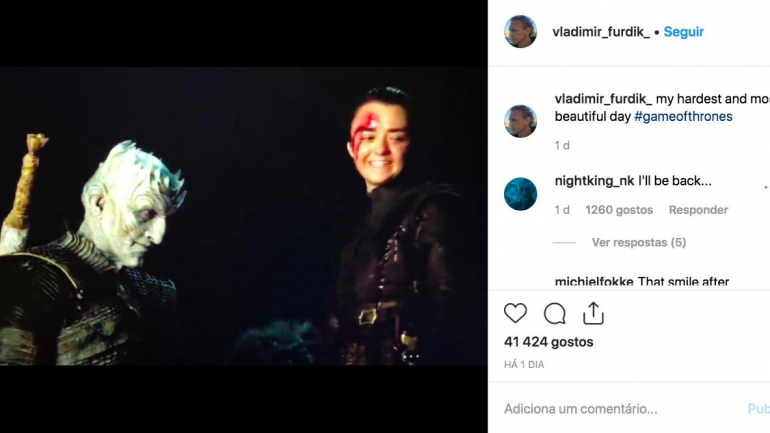 É assim o Instagram do ator que faz de Night King