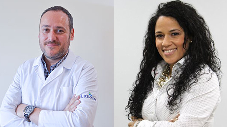 Sérgio Neves, pediatra na Clínica Lusíadas, em Almada e Marta Calado, psicóloga da Clínica da Mente, no Porto