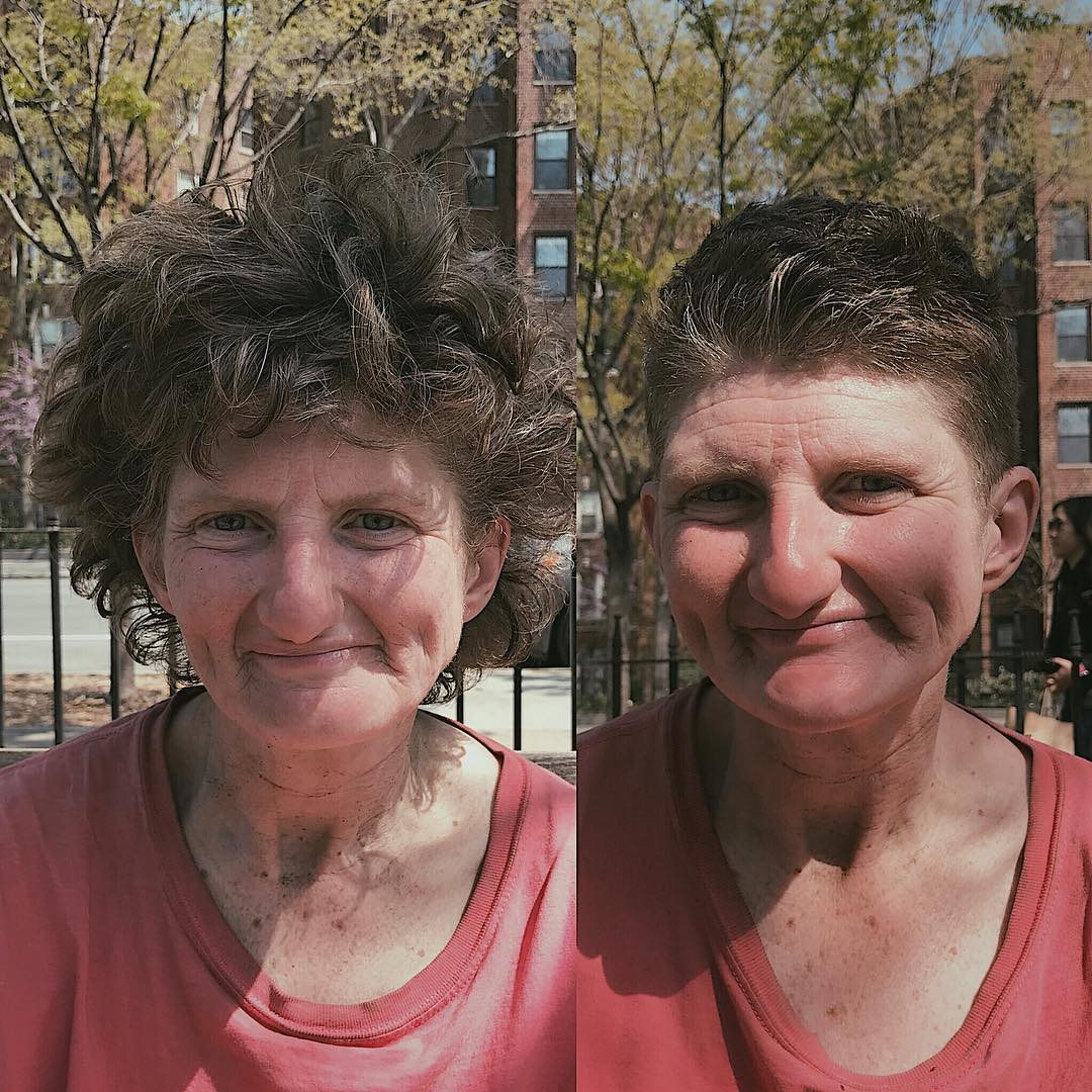 Cabeleireiro oferece makeovers a sem-abrigo — e o resultado é impressionante