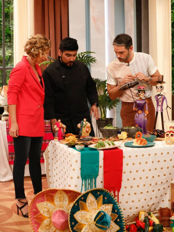 Cristina Ferreira e Cláudio Ramos a apreciar a gastronomia mexicana 