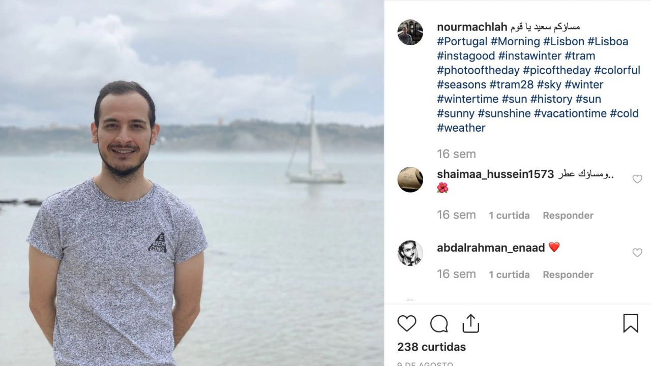 Nour está a terminar a licenciatura em arquitetura em Portugal