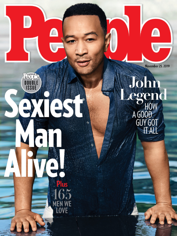 A capa da revista 'People' que nomeia John Legend como o Homem Mais Sexy do Mundo