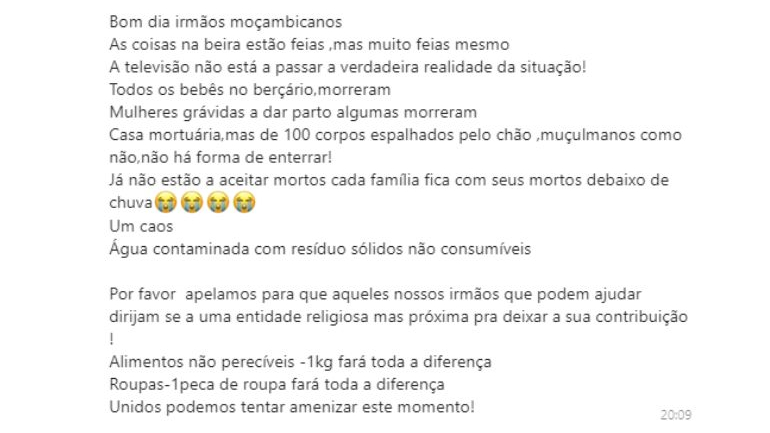 Mensagens reencaminhadas no WhatsApp