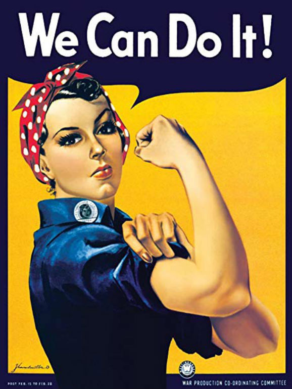 Rosie the Riveter” espalhou o slogan “nós podemos fazer isto” para as mulheres de todo o país