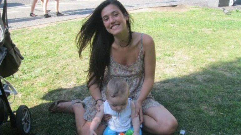 Érica Pinto e a filha Maria Inês, com 21 anos e 9 meses