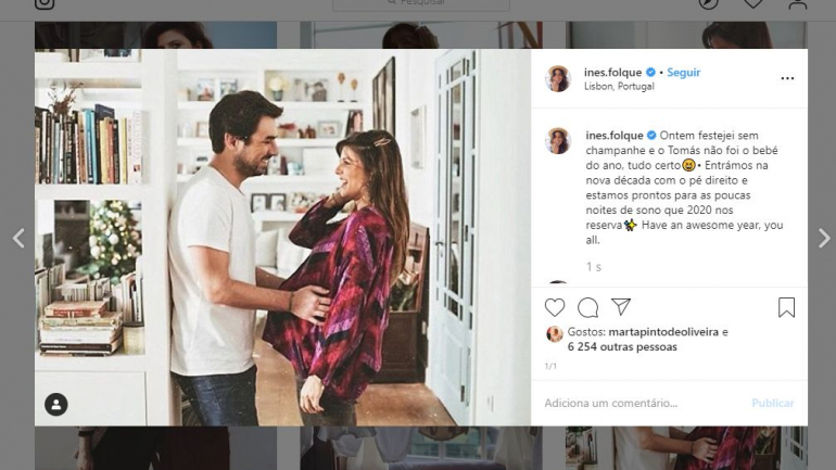 Inês Folque mostra evolução da barriga dos seus 'nove meses de magia'
