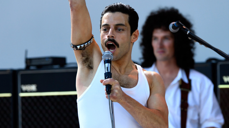 Rami Malek no papel de Freddie Mercury, no filme 'Bohemian Rhapsody'