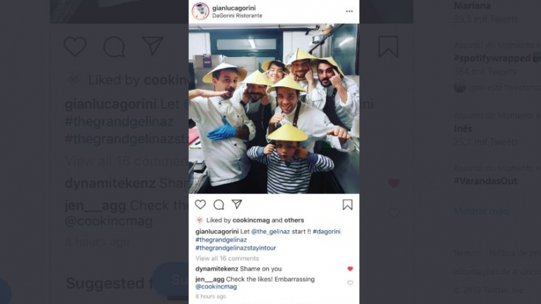 A fotografia foi partilhada no Twitter