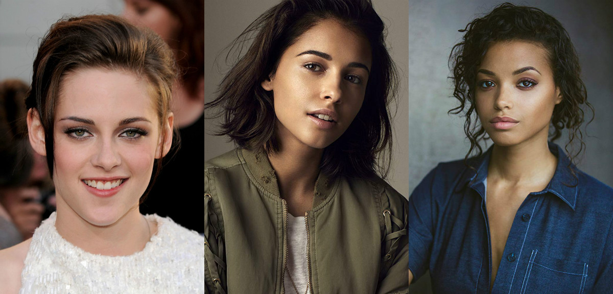 Da esquerda para a direita, Kristen Stewart, Naomi Scott e Ella Balinska são os novos anjos de Charlie