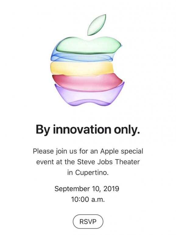 O convite enviado pela Apple à imprensa
