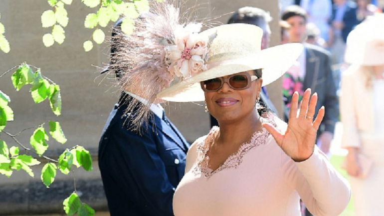 Oprah no casamento real do Príncipe Harry e Meghan Markle, a 19 de maio de 2018