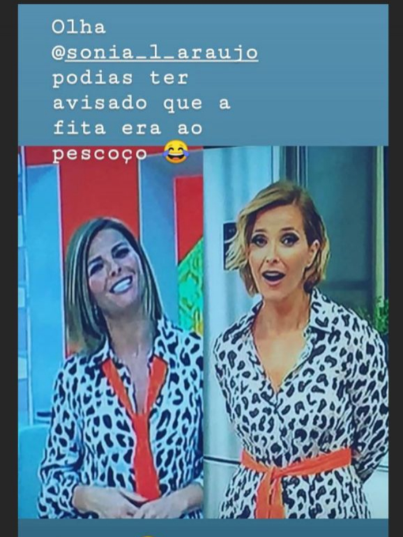 À mesma hora, em canais diferentes, Cristina Ferreira e Sónia Araújo vestidas de igual